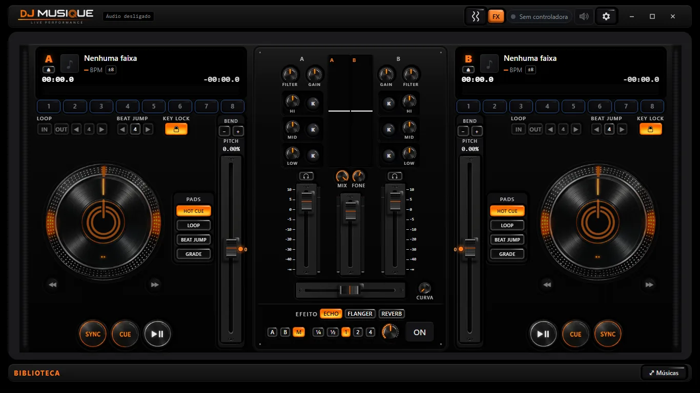 DJ: painel de efeitos