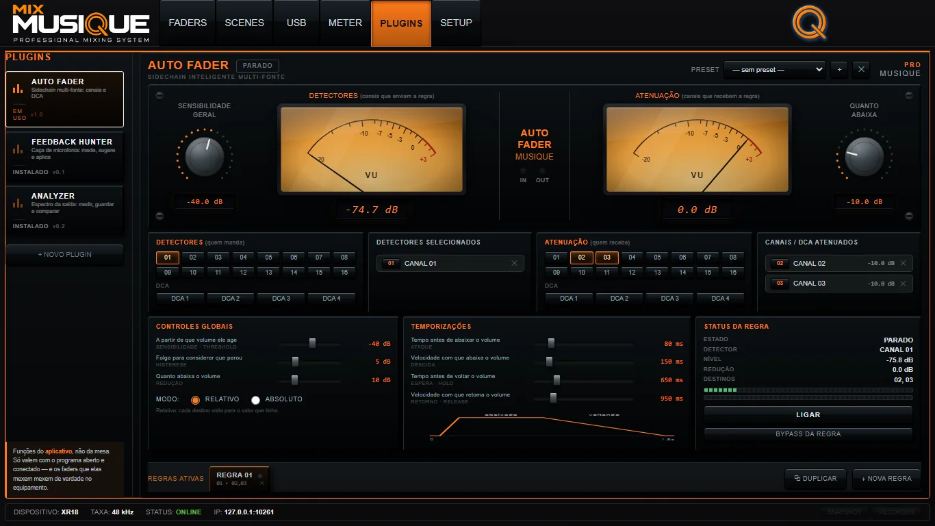 Mix: plugin Auto Fader